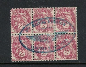 France block of 6 Type Blanc Canc. 2 me Meeting d'aviation Limoges 5/6/1932 - Picture 1 of 2