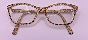 JEAN LAFONT OCEANE FRAMES ONLY EYEGLASSES 380 ANIMAL PRINT 51-15-138 PARIS - Picture 1 of 9