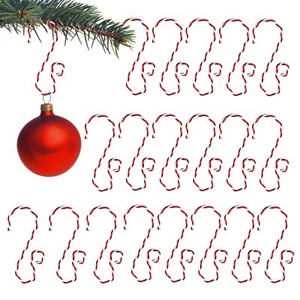 20 Pack Christmas Ornament Hooks Decorative Double Color S Shaped Swirl Hooks... - Picture 1 of 5