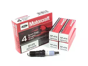 MOTORCRAFT SP-478 AZFS32FE DOUBLE PLATINUM SPARK PLUGS 4 PACK - FORD FOCUS ZETEC - Picture 1 of 5