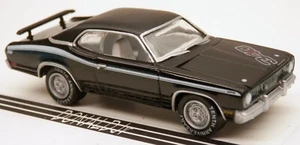 Johnny Lightning 1971 Plymouth Dusty 330 Gloss & Flat Black 1/64 Scale - Picture 1 of 2