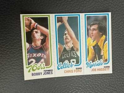 1980-81 Topps#183 Bobby Jones / #37 Chris Ford / #66 Joe Hassett RC - Image 1 of 2