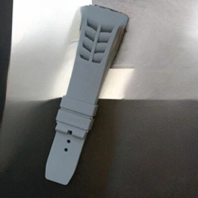 Correa de reloj de silicona 25 para hombre tornillo convexo color correa de goma para Richard Mille Foto 1 de 4