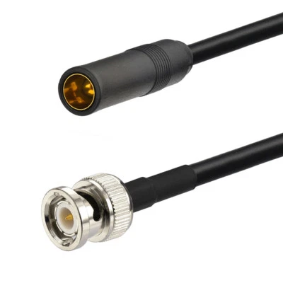BNC Male to AM FM Female Car Radio Antenna Exension Coax Cable RG58 6m - Image 1 of 3