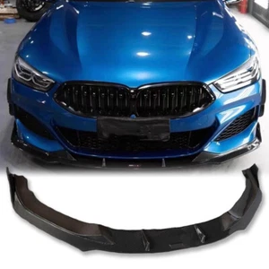 Real Carbon Fiber Front Bumper Lip For BMW 8 Series M850i G14 G15 G16 2020-2024 - Picture 1 of 7