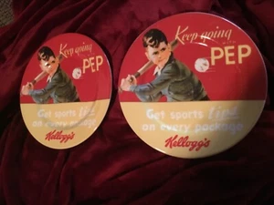 Kellogg’s vintage 8” keep going pep plate collectable pair - Picture 1 of 6