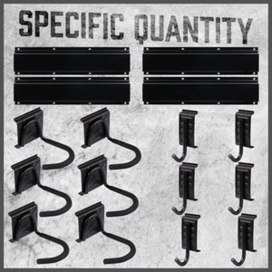 Bike Storage Rack 6 Bike Racks and 6 Helmets Hooks Wall Mounted Bike Storage - Picture 1 of 8