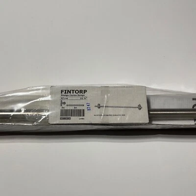 Крючки IKEA FINTORP 18481 Carina Bengs 22 1/2 дюйма с серебряной планкой 402.138.39 и 3 дюйма 20403 - Изображение 1 из 4