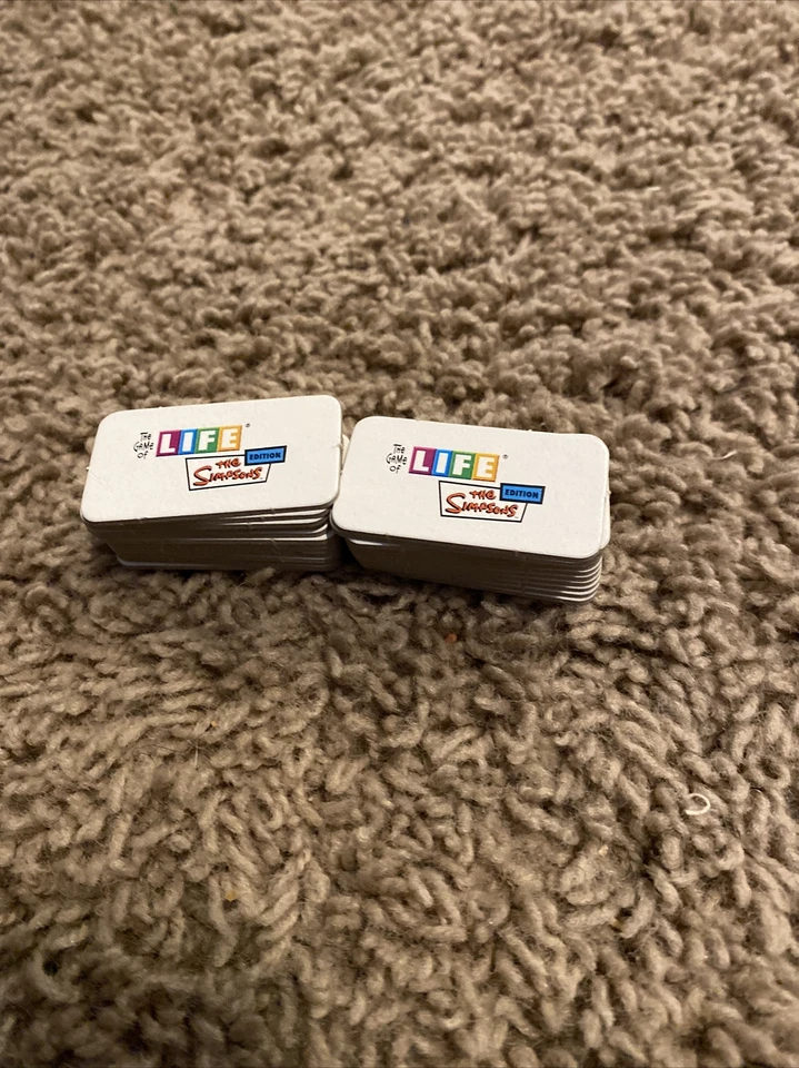 The Game of Life Simpsons Edition Replacement Parts Pieces 25 LIFE Tiles 2 - Image 1 of 1