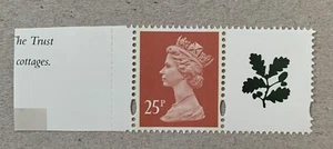 MACHIN 1995 25p 2B Red Y1775 + Cinderella label Questa ex Prestige DX17 NHM - Picture 1 of 1