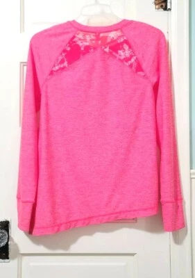 Camisa Atlética Asimétrica Mujer Lole Top Mediana NEÓN ROSA INTENSO Manga Larga Usada en Excelente Condición Foto 1 de 4