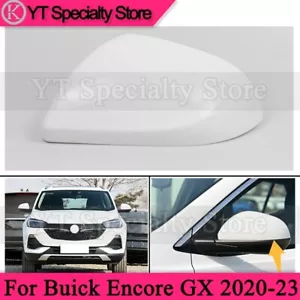 White Left Rearview Door Side Mirror Cover Cap For Buick Encore GX 2020-2023 - Picture 1 of 6