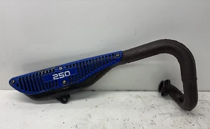 OEM Yamaha TY250 Trials Bike Exhaust Muffler w/ Guard 74 75 76 77 TY 250 - Picture 1 of 10
