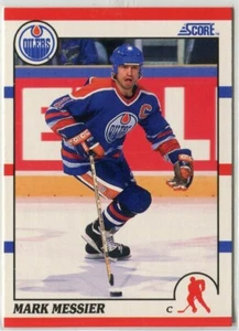 1990-91 Score American #100 Mark Messier Edmonton Oilers - Picture 1 of 2