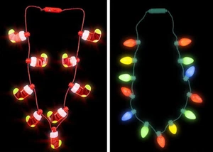 Collar de bombilla de vacaciones de Navidad iluminado - Elige estilo gran cantidad descuentos - Imagen 1 de 11