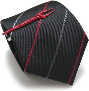 Lance of Longinus Evangelion Necktie & Tie Bar Set (Red) (Necktie/Tie Bar) - Picture 1 of 7