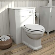 The bath co White Traditional Round Back to wall toilet and unit