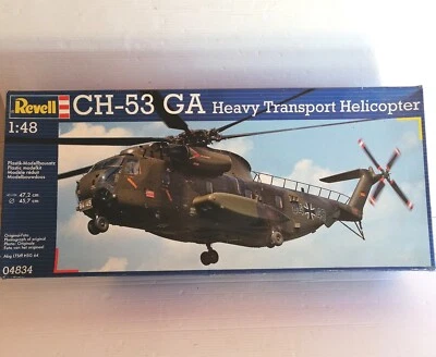 REVELL 1/48 HEAVY TRANSPORT HELICOPTER CH-53 GA KIT MONTAGGIO NO.04834 - Immagine 1 di 2