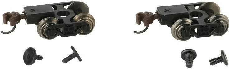 Bachmann N Friction-Bearing Freight Trucks with Wheels and E-Z Mate Knuckl 42536 - Image 1 of 1