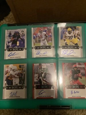 6 draft 2022 leaf auto rookie cards - Image 1 of 2