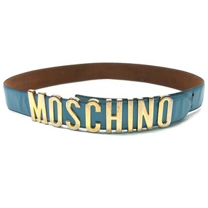 blue moschino belt