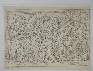 André MASSON: Das Massaker, GRAVUR signiert, 1951 + Zertifikat - Bild 1 von 9