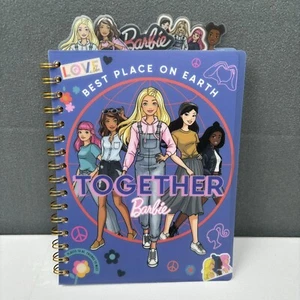 Barbie 4 Tab Journal Notebook Spiral 96 Sheets Best Place on Earth Together - Picture 1 of 7