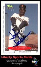 1991 Classic Best John Jackson #255 Authentic Autographed Card San Jose Giants
