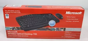 Microsoft M7A-00001 Wireless Optical Desktop 700 Wireless Keyboard Mouse Bundle - Picture 1 of 2
