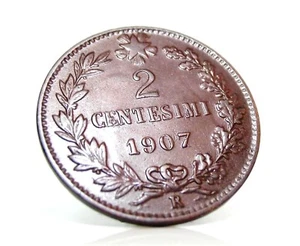 Vittorio Emanuele III (2 CENT. 1907 Valore) BB+(/)SPL - Picture 1 of 11