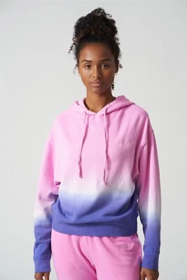 Bandier womens Wsly Ecosoft Classic Hoodie  Helio/Blue Iris Ombre Sz-2XL - Image 1 of 4