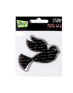 Glitz Design MAYA BIRD Clear 3x3 Stamp S2747 - Imagen 1 de 1