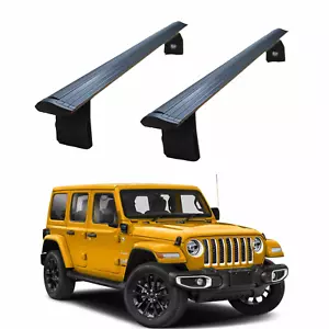 Barras transversales de techo para Jeep Wrangler JL 2018-2025 soporte de metal canaletas de lluvia B - Imagen 1 de 8