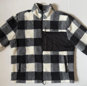 MOUNTAIN KHAKIS Trek - Men's Black & White Sherpa Jacket - Size X-Large - XL - Picture 1 of 9