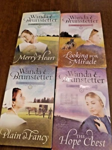 Wanda Brunstetter Brides of Lancaster County Complete Set Amish Romance 1-4 - Picture 1 of 5