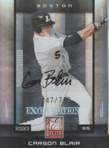 Carson Blair 2008 Donruss Elite Extra rookie RC autograph auto card 190 /719