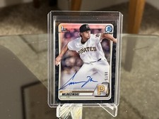 2020 Bowman Draft Carmen Mlodzinski 1st Chrome Black Refractor Autograph 09/75