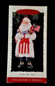 PUNZE ANDENKEN FRÖHLICHER ALTER WEIHNACHTSMANN ORNAMENT #7 MIT BOX (E1) KOMBINIERTER VERSAND - Bild 1 von 1