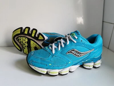 SAUCONY GRID PROPEL PLUS UK 5 EU 38 WOMENS BLUE WHITE RUNNING TRAINERS - Image 1 of 4