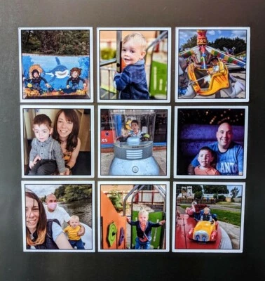 Fridge Tiles, Fridge Magnet Set, Personalised Photo Magnets, Photo Gift for Mum - Image 1 of 4