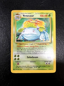 Pokemon WOTC 1999 Base Set Venusaur Rare Holo Vintage Pokemon Card NM - Picture 1 of 5