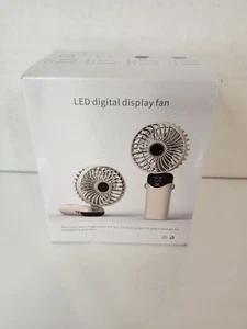 Led Digital Display Hand Held Fan - Picture 1 of 8
