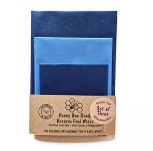 Honey Bee Good Beeswax Wraps - Sky - Juego de 3 - Imagen 1 de 1