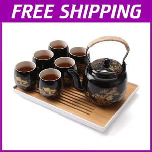 Exquisite Japanese Tea Set for Adults with Stainless Infuser - Picture 1 of 8