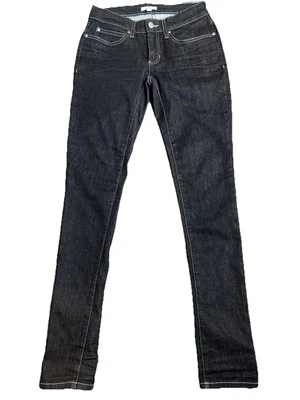 Pantalones de mezclilla ajustados Eileen Fisher XS negros de algodón orgánico para mujer Foto 1 de 4