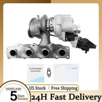 N20 Turbocharger w/Gasket For 2011-Up BMW 125i 320i 328i 520i 528i X1 X3 Z4 2.0L Foto 1 de 4