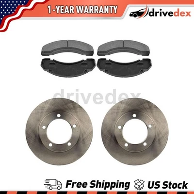 Front Rotors Semi-Metallic Brake Pads for 2000 2001 2002 1996 Chevrolet C3500HD~ - Image 1 of 4