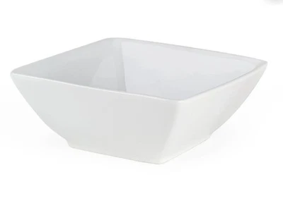 Juego de 6 cuencos cuadrados Better Homes & Gardens de porcelana blanca de 6,5 pulgadas Foto 1 de 4