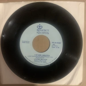 Living Water, 45 rpm, VG+, I Stand Amazed *Gospel* - Picture 1 of 2