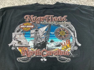 Harley Davidson de colección para hombre XL manga larga Nags Head Carolina del Norte 2004 EE. UU. - Imagen 1 de 10